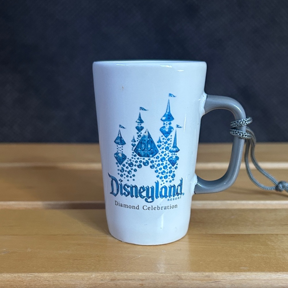 Disneyland Diamond Celebration Starbucks Mini Mug Ornament